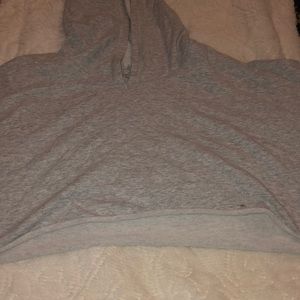 CROPPED SWEATSHIRT GREY SIZE LARGE